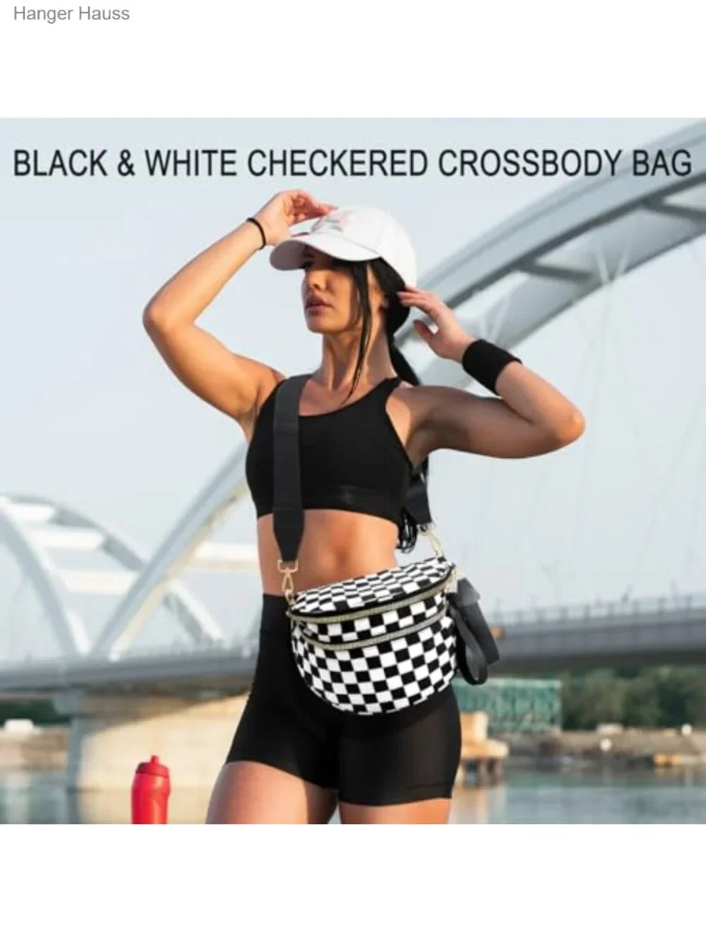 Nylon Crossbody Bum Bag for Women, Spacious Fanny Pack with Adjustable Strap